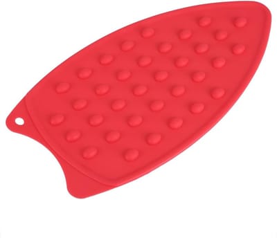 Hittebestendige siliconen zool met onderbuste voor strijkijzer - Antislip, duurzaam en veelzijdig (Rood)