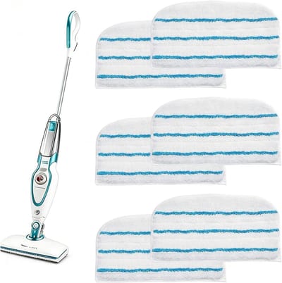 Wasbare Stoom Mop Pads - Vervangende Doekjes Stoomreiniger - Vloeren Reinigen - Hoge Kwaliteit Microvezel - 6 Stuks