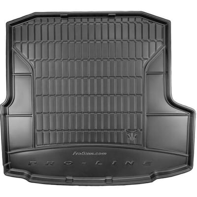 Frogum DryZone - Kofferbakmat - Geschikt voor Skoda Octavia III Liftback 2012-2016 - Organizer Functie - TPE Rubber - Zwart