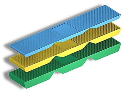 Kunststof wiggen 2 4 6 mm | 150 stuks | Beglazingsblokken, afstandsplaten, nivelleerblokken