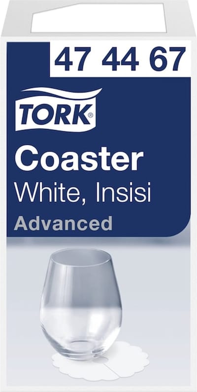 Tork 474467 onderzetter advanced wit Ø9 cm 3000 stuks (474467)
