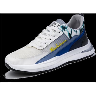 Herenschoenen Nieuwe Lente Sport en Vrije tijd Alles-match Modetrend Herenschoenen met dikke zolen Trendy hardloopschoenen 44 gray