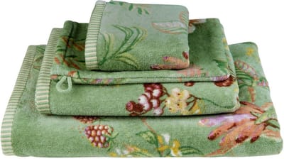 Pip Studio Secret Garden Handdoek - 55x100 cm - Set van 3 - Groen