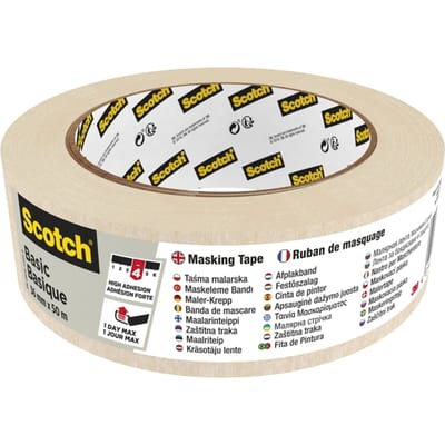 Afplaktape scotch basic 36mmx50m beige | 1 stuk