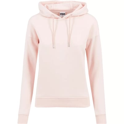 Dames sweatshirt met capuchon urban Classic basic côtelés