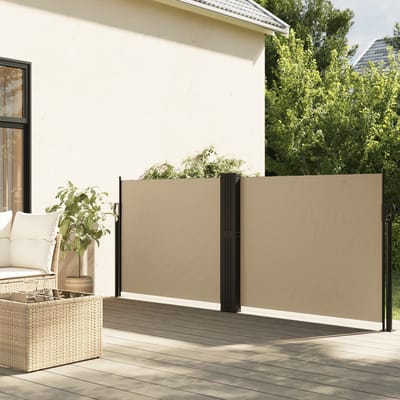 vidaXL - Windscherm - uittrekbaar - 140x1000 - cm - beige
