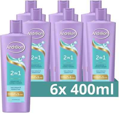 Andrélon - 2-in-1 Shampoo en Conditioner - 6 x 400 ml
