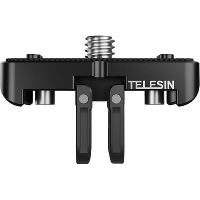 TELESIN Multifunctionele Magnetische Snelontgrendelingsadapter Basis Camera Statiefbevestiging Snelontgrendelingsbevestiging Vervanging voor zwart