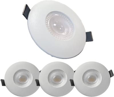 McShine - Set van 4 - LED Inbouwspot IP65 - Badkamerspot - Spatwaterdicht - 4,9W - 3000K – Ø88mm - Wit