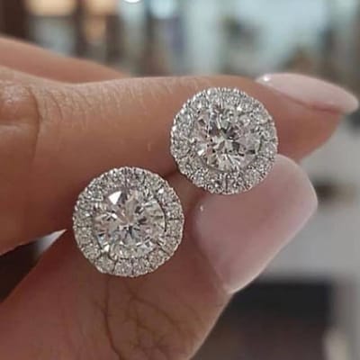 Luxe Aaa Cz Oorbellen met Steentjes voor Vrouwen Romantisch Elegante Dagelijkse Oorbellen 3 Kleuren Beschikbaar Groothandel Dropshipping zilver