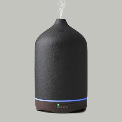 Luchtbevochtiger met Keramiek, 250 ml, 7 Kleuren en 2 Sproeimodi, Timer en Aromatherapie