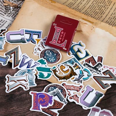 Etori Life Alfabet Stickers - Bullet Journal & Scrapbook letters - 52 stuks