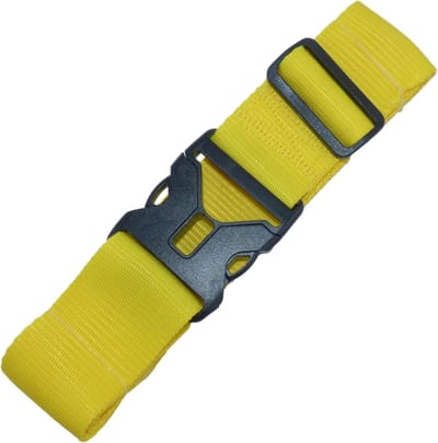 Bagageband met Snelsluiting - Kofferriem Reisaccessoire - Bagage Beveiligen - Geen Losse Eindes - 1 meter - Geel