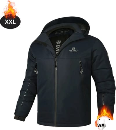 Livano Skipak - SkiBroek - Skijas - Ski Suit - Wintersport - Heren - Winter - Warm Fleece - Marineblauw - Maat XXL