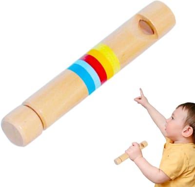 Houten Glijfluitje - Uittrekbare Fluit - Muziek Leren - Handgemaakt Instrument - 17 cm - Niet gespecificeerd