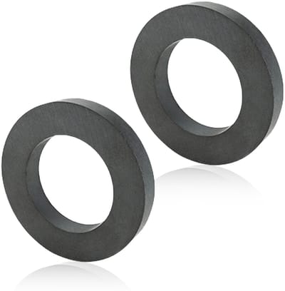 Dailygoody - Ferriet ringmagneet - Sterke magnetische ring - Ø 70mm x 32mm x 15mm - Geschikt voor industrie - Doe-het-zelf knutselen - Wetenschap