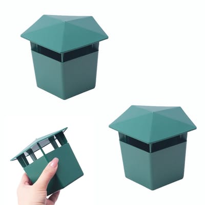 2-stuks Slakkenval - Slakkenvanger - Naaktslakkenval - Plastic slakkenval - Gemakkelijk te gebruiken - Afneembaar - 12 cm x 12 cm x 10 cm - Tuingereedschap - Geschikt voor tuinen, balkons en moestuinen - Groen