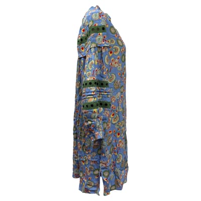 Diane von Furstenberg Jessica Haakwerk Randen Bloemenprint Mini Jurk In Multicolor Viscose