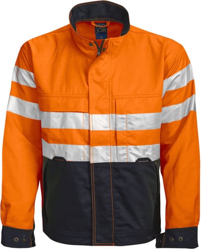 ProJob 6401 SIGNALISATIEVEST EN ISO 20471 KLASSE 3 646401 - Oranje/Zwart - 4XL