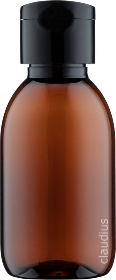 Lege Plastic Fles 250 ml PET Amber bruin - met zwarte klepdop - set van 10 stuks - navulbaar - leeg