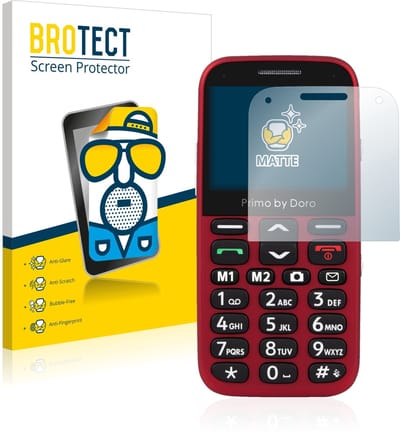 BROTECT - Screenprotector voor Doro Primo 366 - Folie Beschermfolie matte 2 Stuks