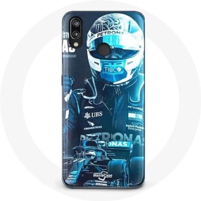 Coque pour Huawei P20 Lite Formule 1 Valtteri Bottas Pilote de F1 Noir
