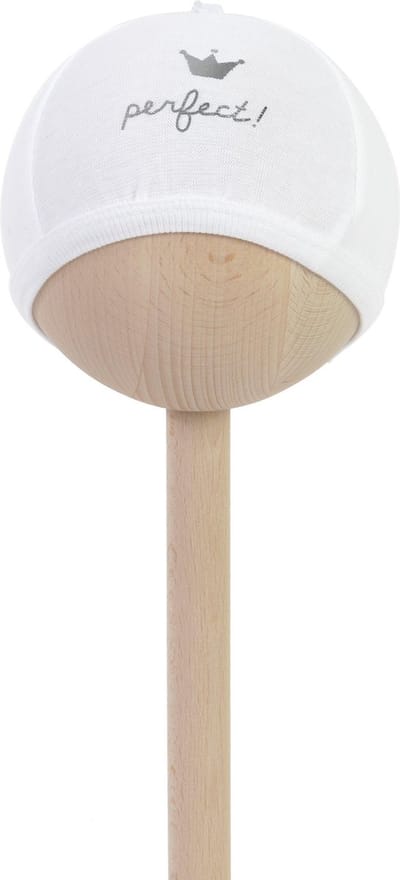 BAMBAM Babymutsje "perfect!" - Wit - Baby cadeau