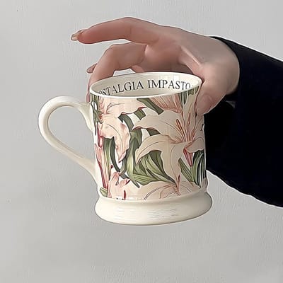 Nouvelle Tasse Décontractée Haut de Gamme de Luxe Léger Service à Thé Polyvalent Tasse en Céramique Sous Émail Cuite à Haute Température 200ml-300ml