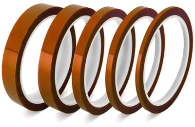 WiseGoods Premium ESD Hittebestendige Polyimide Tape 10MM X 30M - Tot 280°C - Elektronica Reparatie - Voor Electronica - Plakband