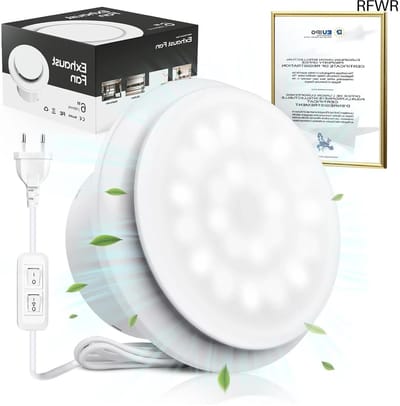 RFWR® 150mm Afzuigventilator met Licht voor Badkamers en Keukens - Laag Geluid en Eenvoudige Installatie