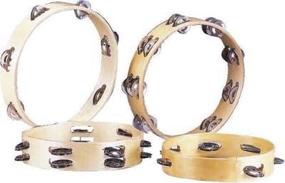 DIMAVERY Tamboerijn Hout - 20cm - DT-806 - Een stijlvolle en veelzijdige percussie-instrument voor muziekliefhebbers