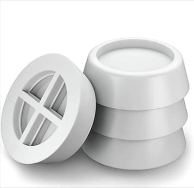 *** 4 Trillingsdempers Wasmachiine en Droger - Geruisloze Waservaring - Set van 4 stuks in stijlvol wit - Stil en Stabiel van Heble® ***