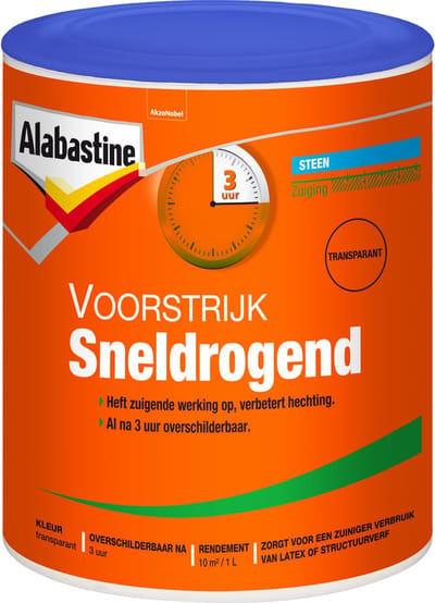Alabastine Voorstrijk Primer - Muur En Plafond - Transparant - 1l