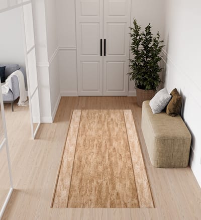 Tapiso Antislip Rubber Lichtbeige Gang Woonkamer Rubbermat Tapijt Maat- 80x100