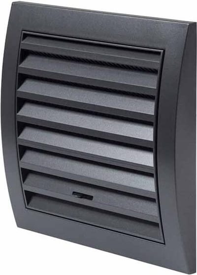 Muurrooster regelbaar 150x150 mm antraciet - N10RA