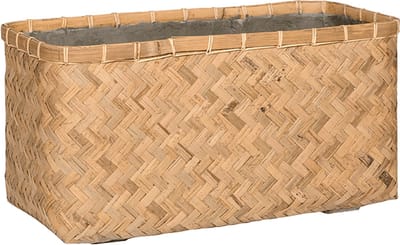 Pottery Pots - Plantenbak Rafi S - L60cm x W30cm x H31cm - Indoor en Outdoor - Bamboo
