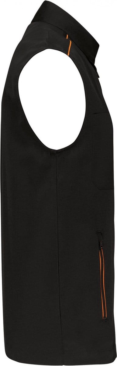 WK. Designed To Work Gilet Day To Day WK6148 - Black / Orange - 5XL
