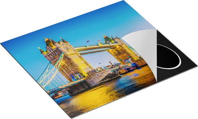 Chefcare Inductie Beschermer Tower Bridge in Londen met Verlichting - 60x50 cm - Afdekplaat Inductie - Kookplaat Beschermer - Inductie Mat