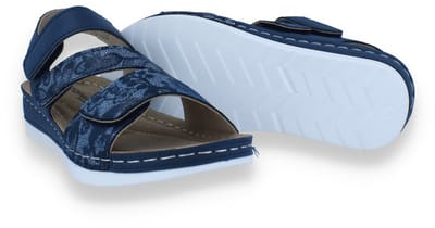 Mode-mania Dames Sandaal | Blauw | Maat: 37