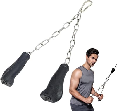 Touwbevestiging voor kabelmachine - Ergonomische Fitness Pulldown Attachment | Zwart Gym Triceps Touw, Workout Kabelbevestigingen voor Thuis