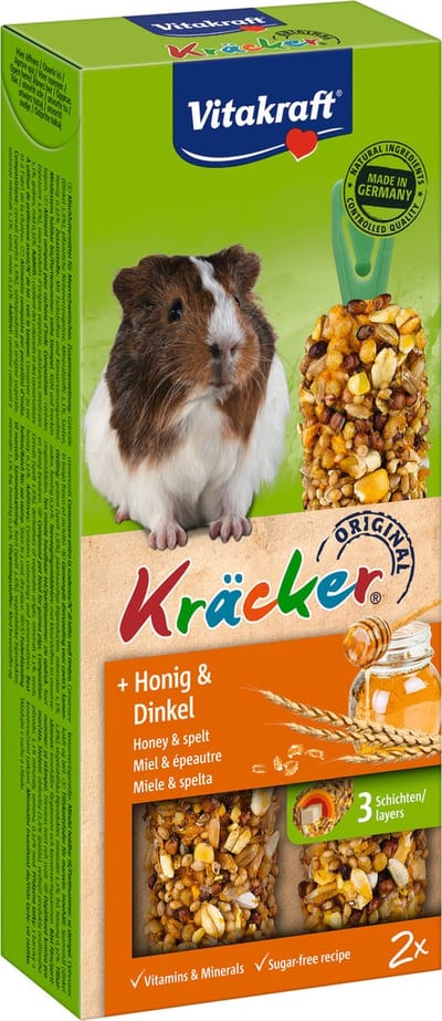 Vitakraft Cavia Kracker - Knaagdiersnack - Honing