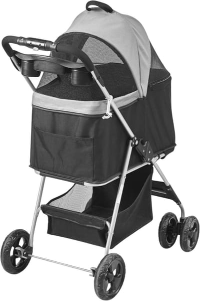 Hondenbuggy - Inklapbare Hondenkar - All terrain - Hondentrolley Aluminium - Huisdierentrolley - 20KG Laadvermogen