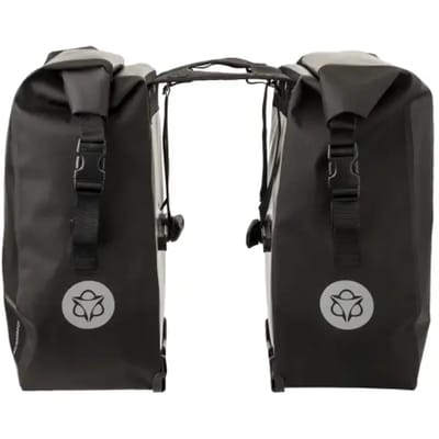 AGU Dubbele Fietstas Shelter - Zwart - 42L - Waterdicht - MIK compatible