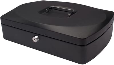 Q-CONNECT geldkoffer | 325 x 235 x 85 mm | zwart