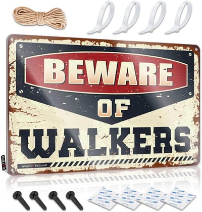 Metalen Bord - Waarschuwingsbord - Privacy Aangeven - Automatisch Alarm - 20 x 30 cm - Zwart