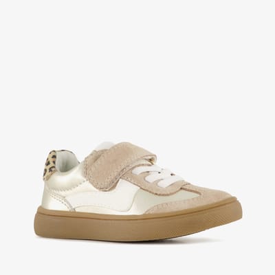 Stap meisjes sneakers met metallic - Goud - Maat 20