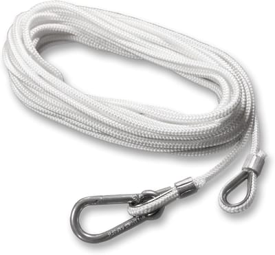 Hijstouw Vlaggenmast - Vervangtouw Kousdruk - Vlaggen Hijsen - Gevlochten Polyester - 5mm Diameter 9.6m - Wit