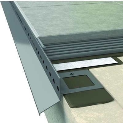 Verbinder voor Profiel - Hoekverbinder Terras - Afwerking Balkon - Corrosiebestendig Materiaal - 1x1x1 cm - Grafiet