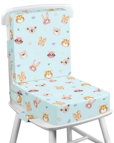 PromoHome Kinderzitverhoging Jungledieren - Zitkussen - 36x32x10 cm