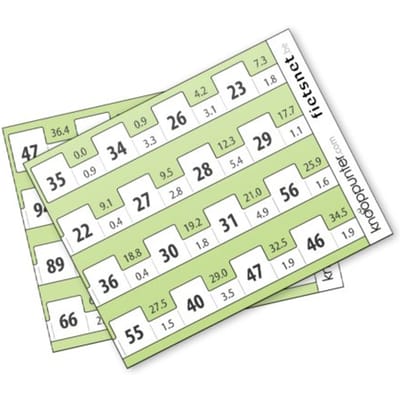 Knooppunter - Set Blanco Routekaartjes - Dicht-Bij-Huisgidsen